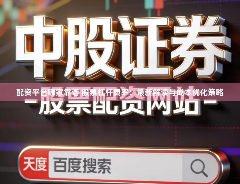 配资平台哪家靠谱 股票杠杆费率：最新解读与成本优化策略