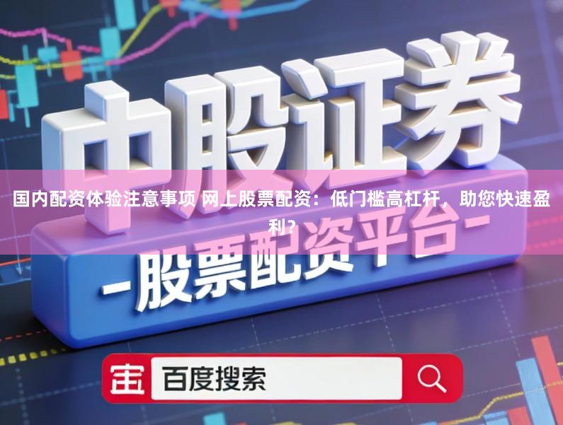 国内配资体验注意事项 网上股票配资：低门槛高杠杆，助您快速盈利？