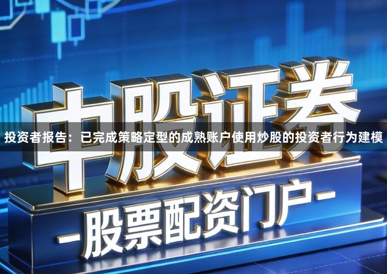 投资者报告：已完成策略定型的成熟账户使用炒股的投资者行为建模